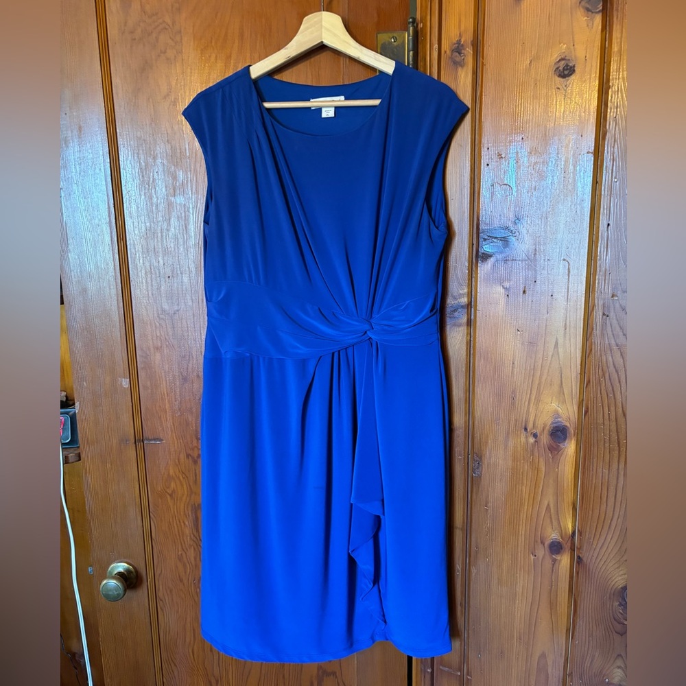 Royal blue comfy work dress